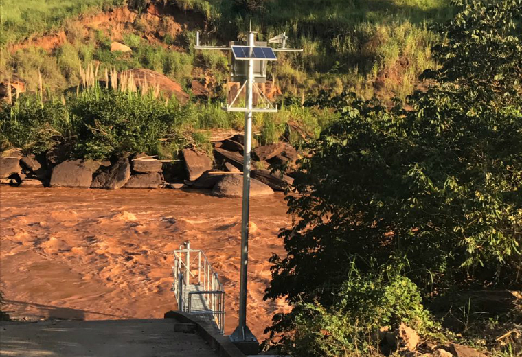 The automatic monitoring equipment has been installed at three points in the Doce River.