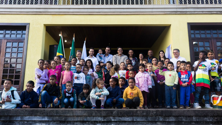 A nova escola para as crianças de Bento Rodrigues tem capacidade para atender 98 alunos.