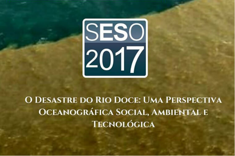 Representatives of the Renova Foundation participate in a symposium about the Doce River