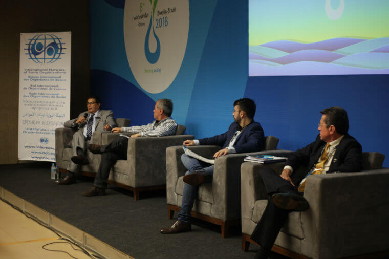 Sessão especial no 8º Fórum Mundial da Água, que reuniu representantes de diversos países e também de Paulo Varella, presidente do Comitê da Bacia do Rio Piancó-Piranhas-Açu e ex-diretor da Agência Nacional de Águas (ANA)
