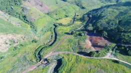 Sobrevoo de drones garante registro de imagens das áreas de recuperação de afluentes