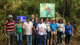 Families of Bento Rodrigues visit the land where the district will be rebuilt