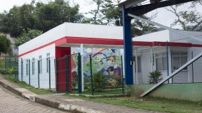 A escola de Gesteira foi reconstruída em Barra Longa, cidade-sede do distrito. Foto: Gustavo Baxter / NITRO 