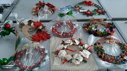 AFFECTED FAMILIES RECEIVE WREATHS MADE BY LOCAL ARTISANS